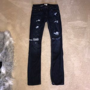 Distressed HUDSON jeans. Worn once